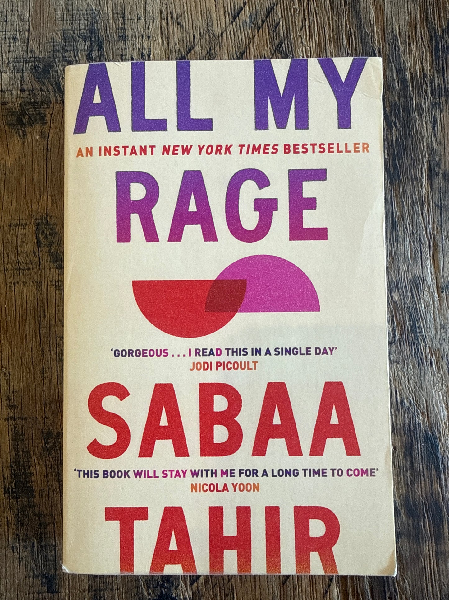 All My Rage by Sabaa Tahir