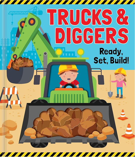 Trucks & Diggers - Peek Through Picture Book cover image